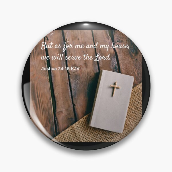 Item preview, Joshua 24:15 King James Version Bible Verse designed and sold by Caregiverology.