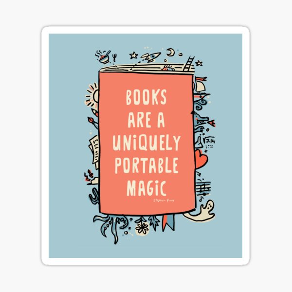Books are magic Sticker