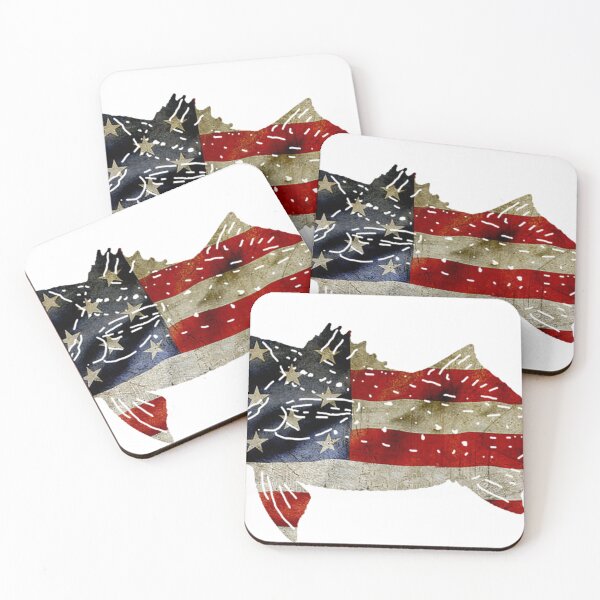 Item preview, Stars and Stripes large mouth Bass designed and sold by hookink.