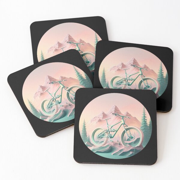 Item preview, Aventureros de montaña y bicicleta designed and sold by Futurartia.