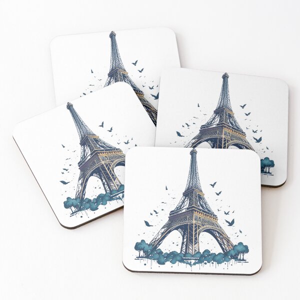 Item preview, Eifel tower vector art illustration designed and sold by LessSugar.