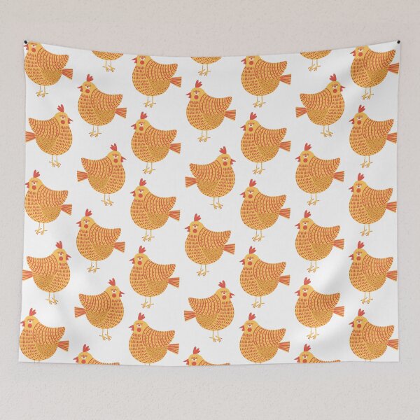 Item preview, The not so happy yellow and red chicken, version 1 designed and sold by IULIART.
