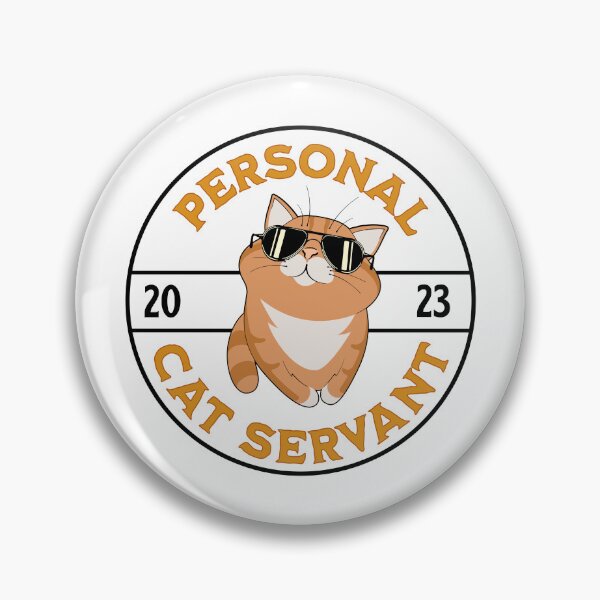 Item preview, Personal Cat Servant - Cool Kitten - Retro Funny designed and sold by Miralspicks.
