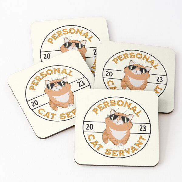 Item preview, Personal Cat Servant - Cool Kitten - Retro Funny designed and sold by Miralspicks.