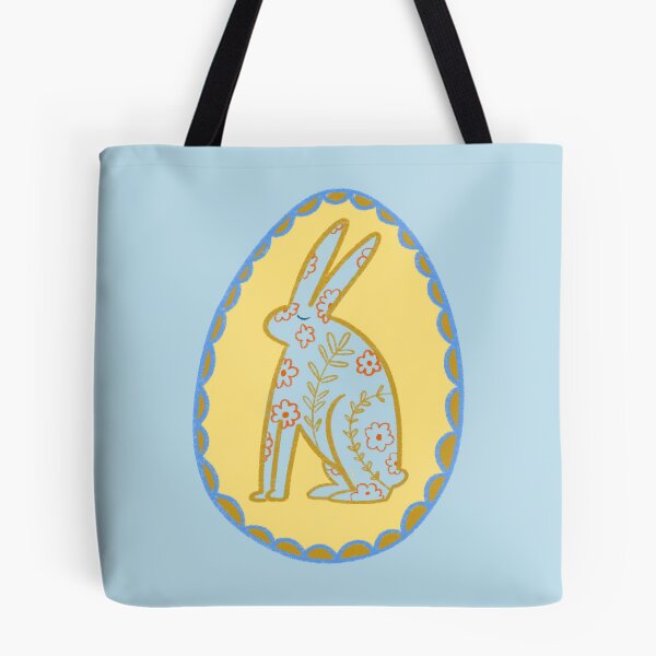 Artikelvorschau, Osterhase gelb und blau entworfen und verkauft von Krymkuch.