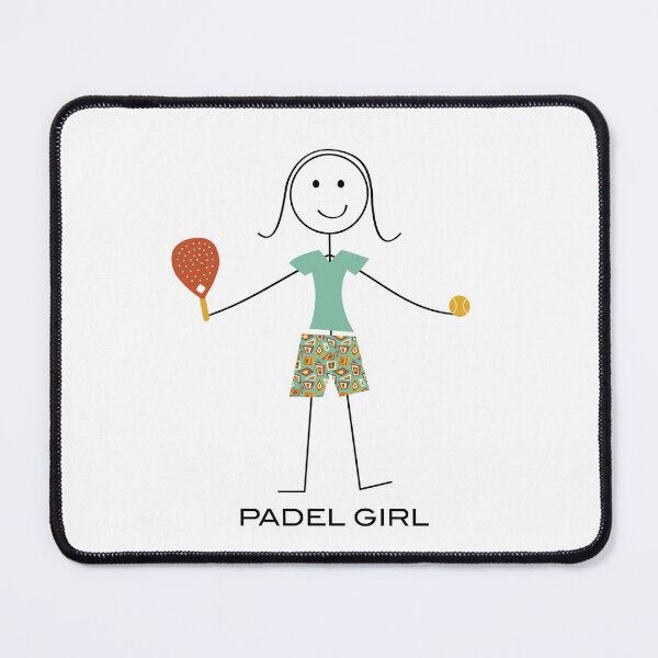 Item preview, Funny Womens Padel Girl Stick Figure Illustration designed and sold by whyitsme.