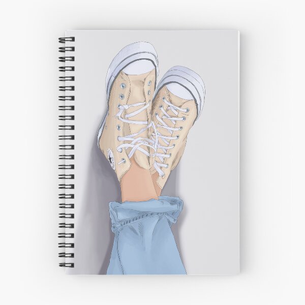 Item preview, Yellow converse shoes in air  designed and sold by Iva  Miloš - Colorpoppin.