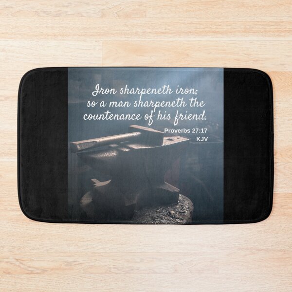 Item preview, Proverbs 27:17 King James Version Bible Verse designed and sold by Caregiverology.