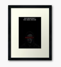 Elliot fsociety · mr. Robot tv show Framed Print