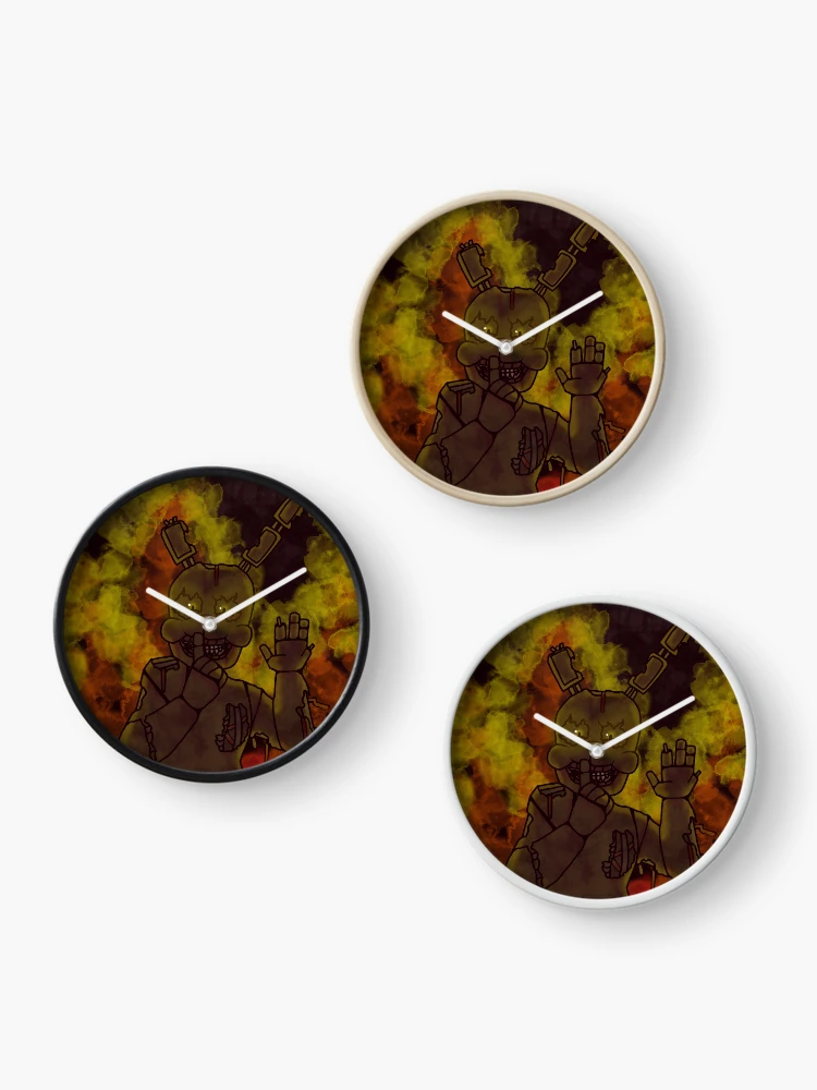 Thumbnail 3 of 4, Clock, Springtrap designed and sold by RobinKid22.