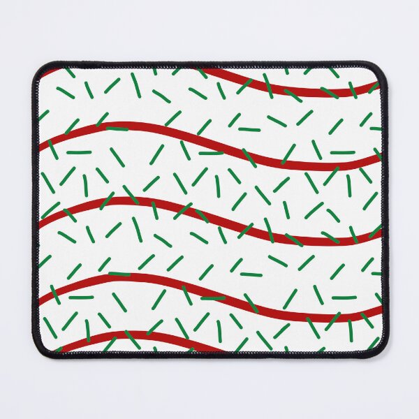 Item preview, Red and Green Christmas Tree Cake Print designed and sold by PinHookPrincess.