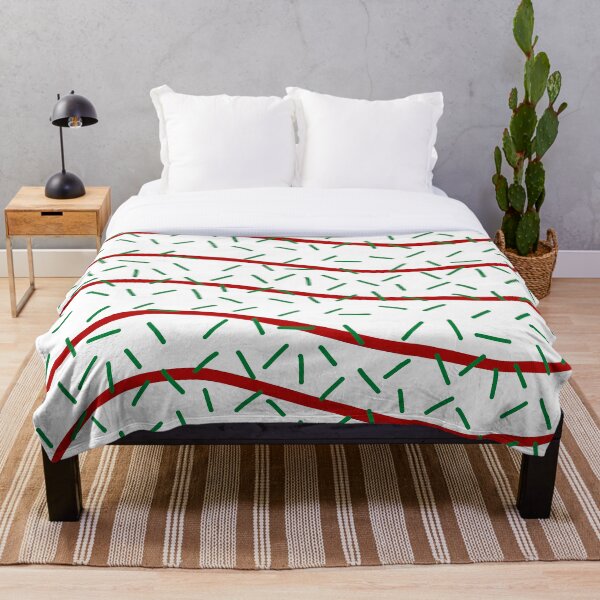 Item preview, Red and Green Christmas Tree Cake Print designed and sold by PinHookPrincess.