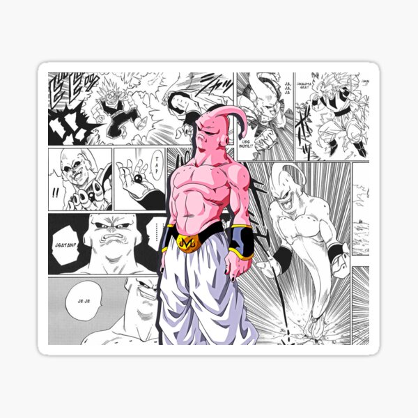 Buu Outline Sticker for Sale by awallac