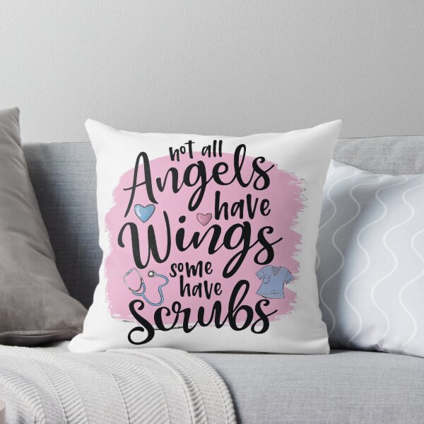 Item preview, Not all Angels Have Wings, Some Have Scrubs designed and sold by TaraGbear.