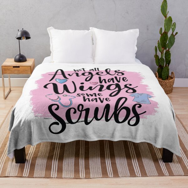 Item preview, Not all Angels Have Wings, Some Have Scrubs designed and sold by TaraGbear.