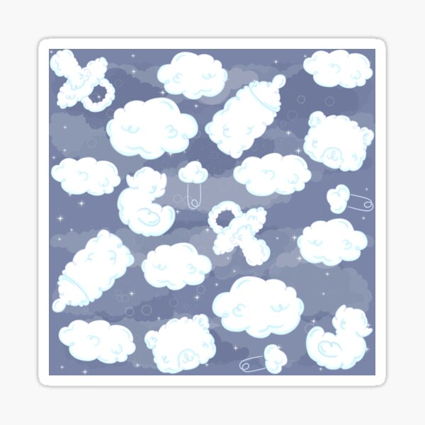 Item preview, Baby Cloud Skyscape Pattern NIGHT designed and sold by FaultyOverlord.
