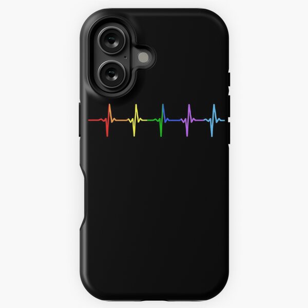 Item preview, Rainbow Pulse Hearbeat LGBT designed and sold by thingsandthings.