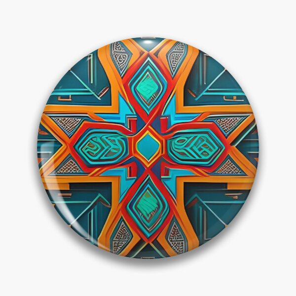 Item preview, Patrones de inspiración azteca en azul y amarillo. designed and sold by Rui Fernandes.