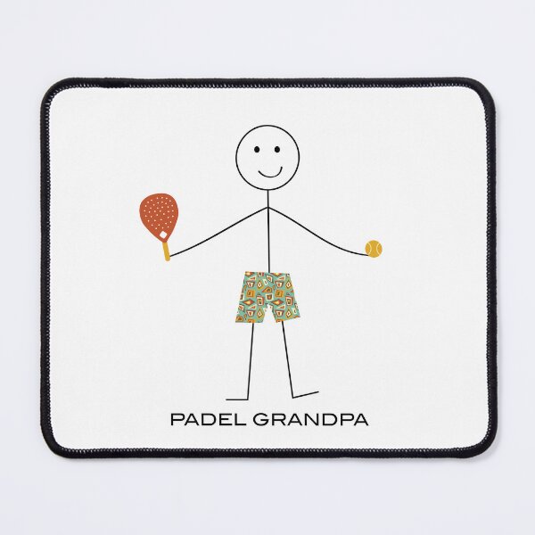 Item preview, Funny Mens Padel Grandpa Stick Figure Illustration designed and sold by whyitsme.