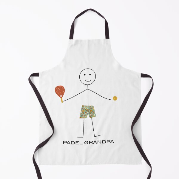 Item preview, Funny Mens Padel Grandpa Stick Figure Illustration designed and sold by whyitsme.