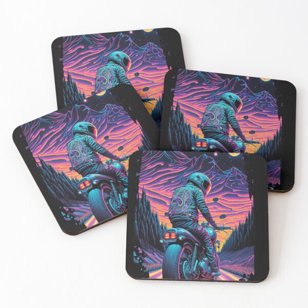 Item preview, Motorcycle Psychedelic Cosmic Universe 48 designed and sold by delroy66.