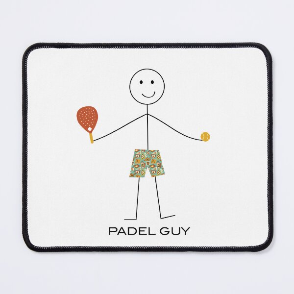 Item preview, Funny Mens Padel Guy Stick Figure Illustration designed and sold by whyitsme.