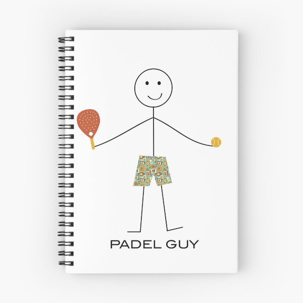 Item preview, Funny Mens Padel Guy Stick Figure Illustration designed and sold by whyitsme.