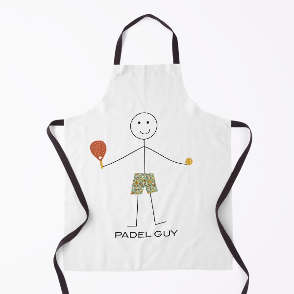 Item preview, Funny Mens Padel Guy Stick Figure Illustration designed and sold by whyitsme.