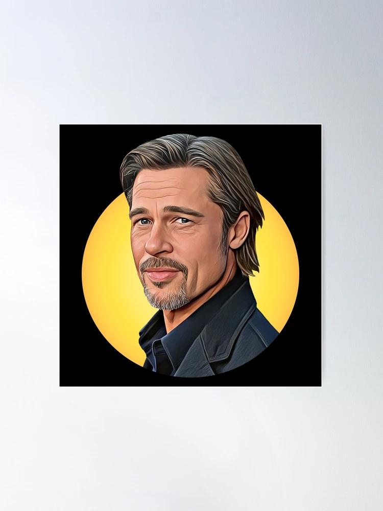 Brad Pitt Artwork - Hollywood Heartthrob | Poster