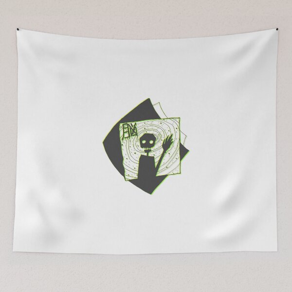 Item preview, BRAIN - Faded Fake Green 3d Creepy Skeleton Japanese Kanji Thing designed and sold by Michael Stewart.