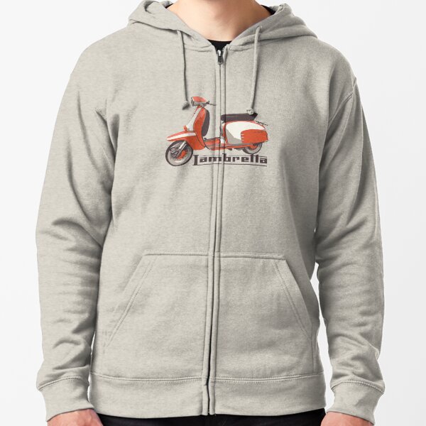 Vintage Scooter (Lambretta) Zipped Hoodie