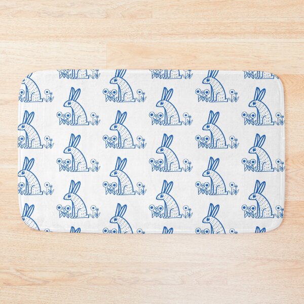 Item preview, Blue line Easter rabbit designed and sold by Krymkuch.