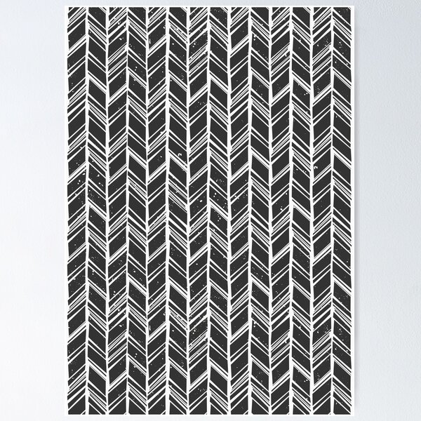 Item preview, Hand Drawn Chevron Print designed and sold by IVETA ANGELOVA.