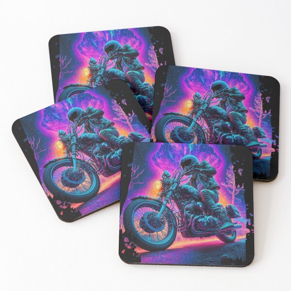 Item preview, Motorcycle Psychedelic Cosmic Universe 52 designed and sold by delroy66.