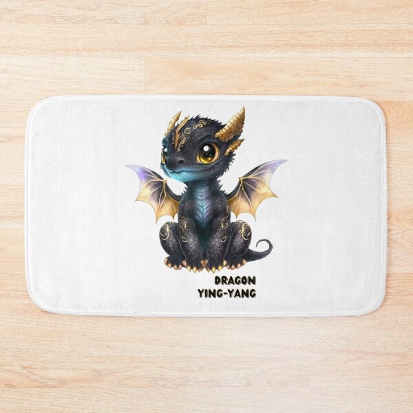 Artikelvorschau, Schwarzer Drache-Design entworfen und verkauft von fun-times-store.