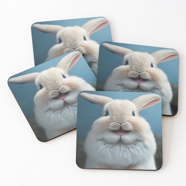 Item preview, Happy Easter Funny Bunny Rabbit Smiling Face designed and sold by Aurora Hues.
