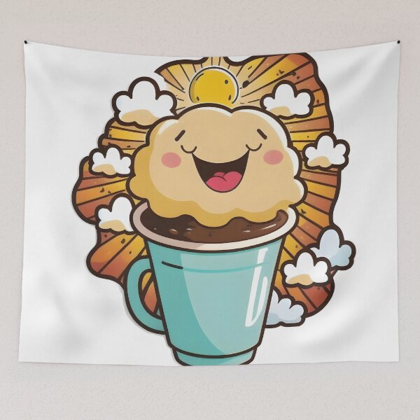 Item preview, Happy Coffee 2 designed and sold by PyramidSchmear.