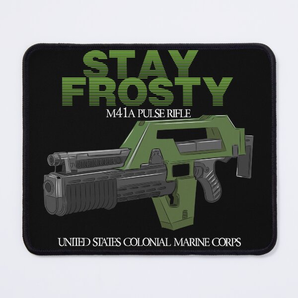 Item preview, Stay Frosty Marine - Aliens Pulse Rifle designed and sold by Timetowaste.