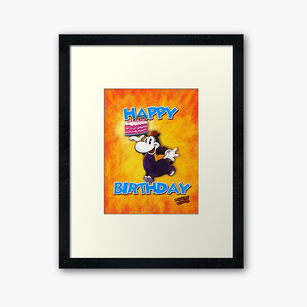 Horus Hippo - Happy Birthday Framed Art Print