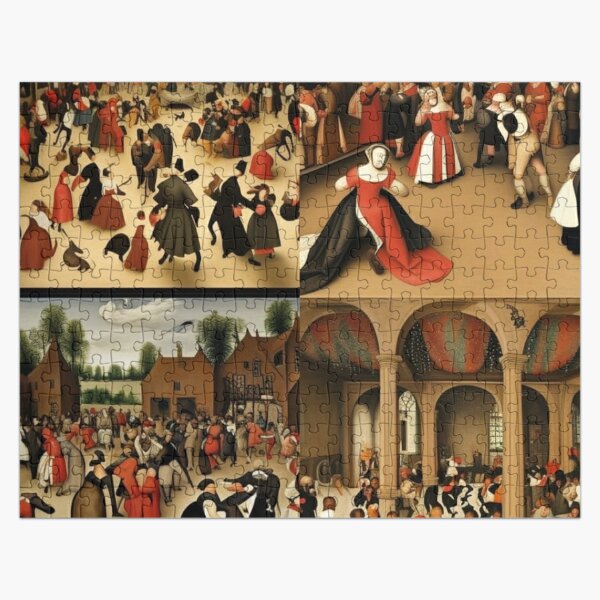 &quot;Wedding Dance&quot; is a painting painted in 1566 by the Dutch artist Pieter Brueghel the Elder Jigsaw Puzzle