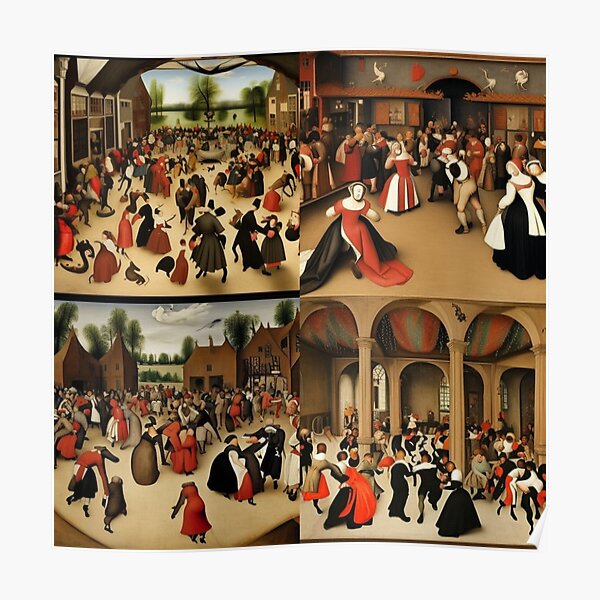 "Wedding Dance" is a painting painted in 1566 by the Dutch artist Pieter Brueghel the Elder Poster