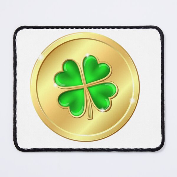 Item preview, gold coin with clover designed and sold by polich.