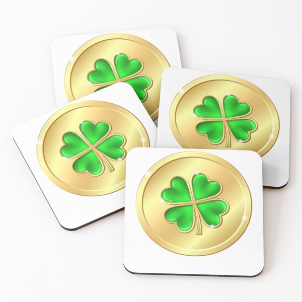 Item preview, gold coin with clover designed and sold by polich.