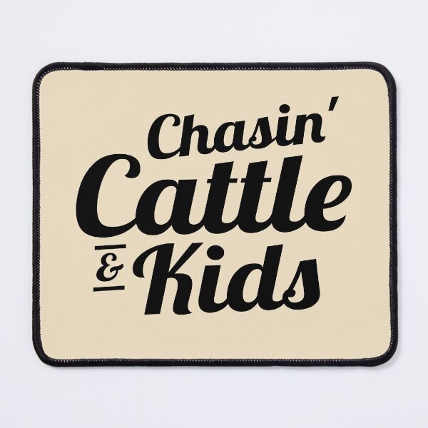 Item preview, Chasin Cattle and Kids Cow Rancher Cute Farm Family Humor designed and sold by SilentEcho.