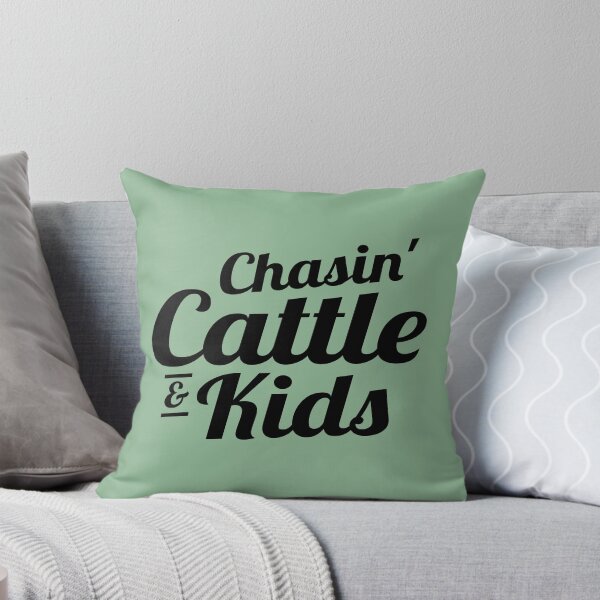 Item preview, Chasin Cattle and Kids Cow Rancher Cute Farm Family Humor designed and sold by SilentEcho.
