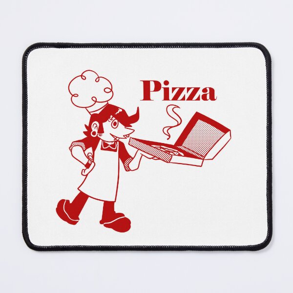 Item preview, Goth Pizza Boy Vintage Looking Ad designed and sold by SaradaBoru.