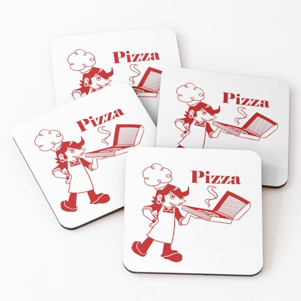 Item preview, Goth Pizza Boy Vintage Looking Ad designed and sold by SaradaBoru.