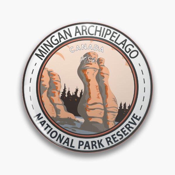 Item preview, Mingan Archipelago National Park Reserve Canada Vintage Badge designed and sold by KrisSidDesigns.