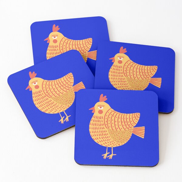 Item preview, The not so happy yellow and red chicken, version 3 designed and sold by IULIART.