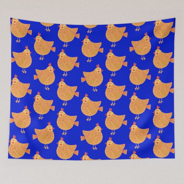 Item preview, The not so happy yellow and red chicken, version 3 designed and sold by IULIART.